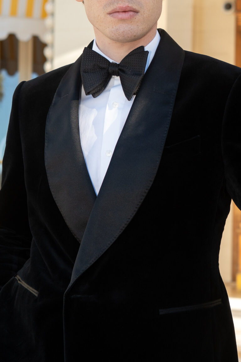 Nœud papillon noir soie tissée – Le Dare in Paris – Fait main à Paris