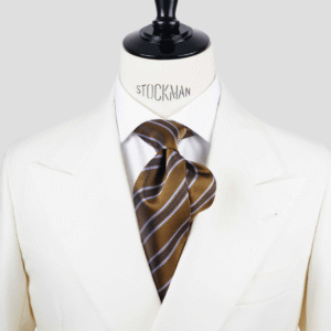 Cravate club vert – Soie tissée 3 plis artisanale