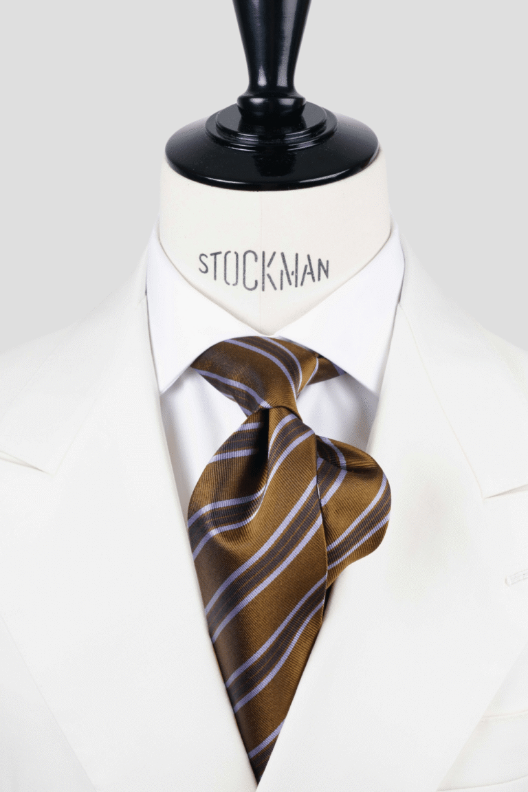 Cravate club vert - Soie tissée 3 plis artisanale