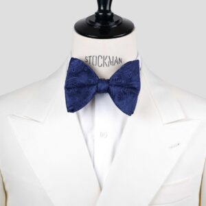 Nœud papillon bleu soie artisanale – Le Dare in Paris – Fait main à Paris