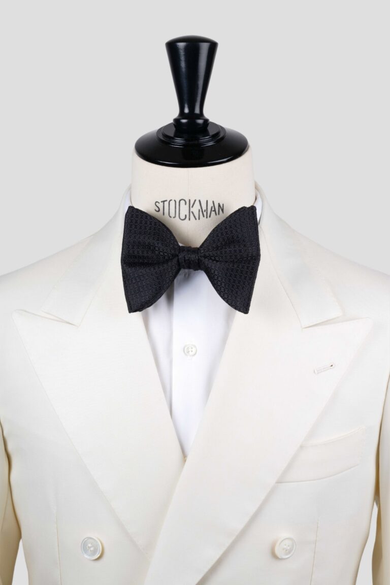 Nœud papillon noir soie tissée – Le Dare in Paris – Fait main à Paris