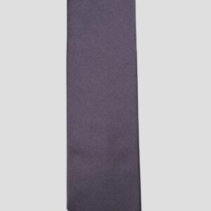 Cravate bleu marine unie – Soie satin 3 plis – Faite main à Paris