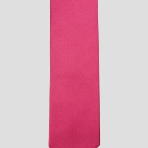 Cravate bordeaux uni – Soie satin 3 plis – Faite main à Paris