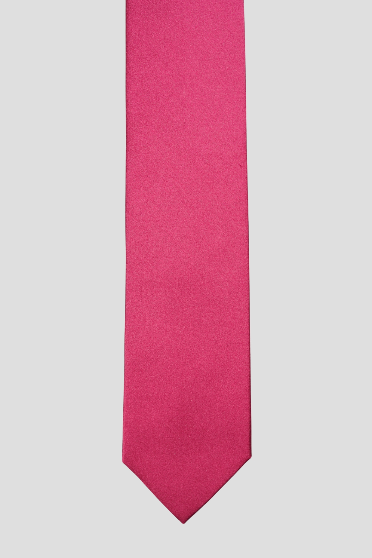 Cravate bordeaux uni – Soie satin 3 plis - Faite main à Paris