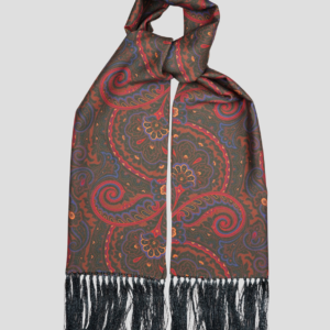 Echarpe soie verte – Fait main en Italie