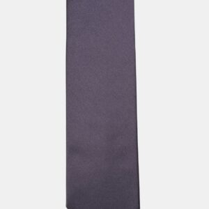 Cravate bleu marine unie – Soie satin 3 plis – Faite main à Paris
